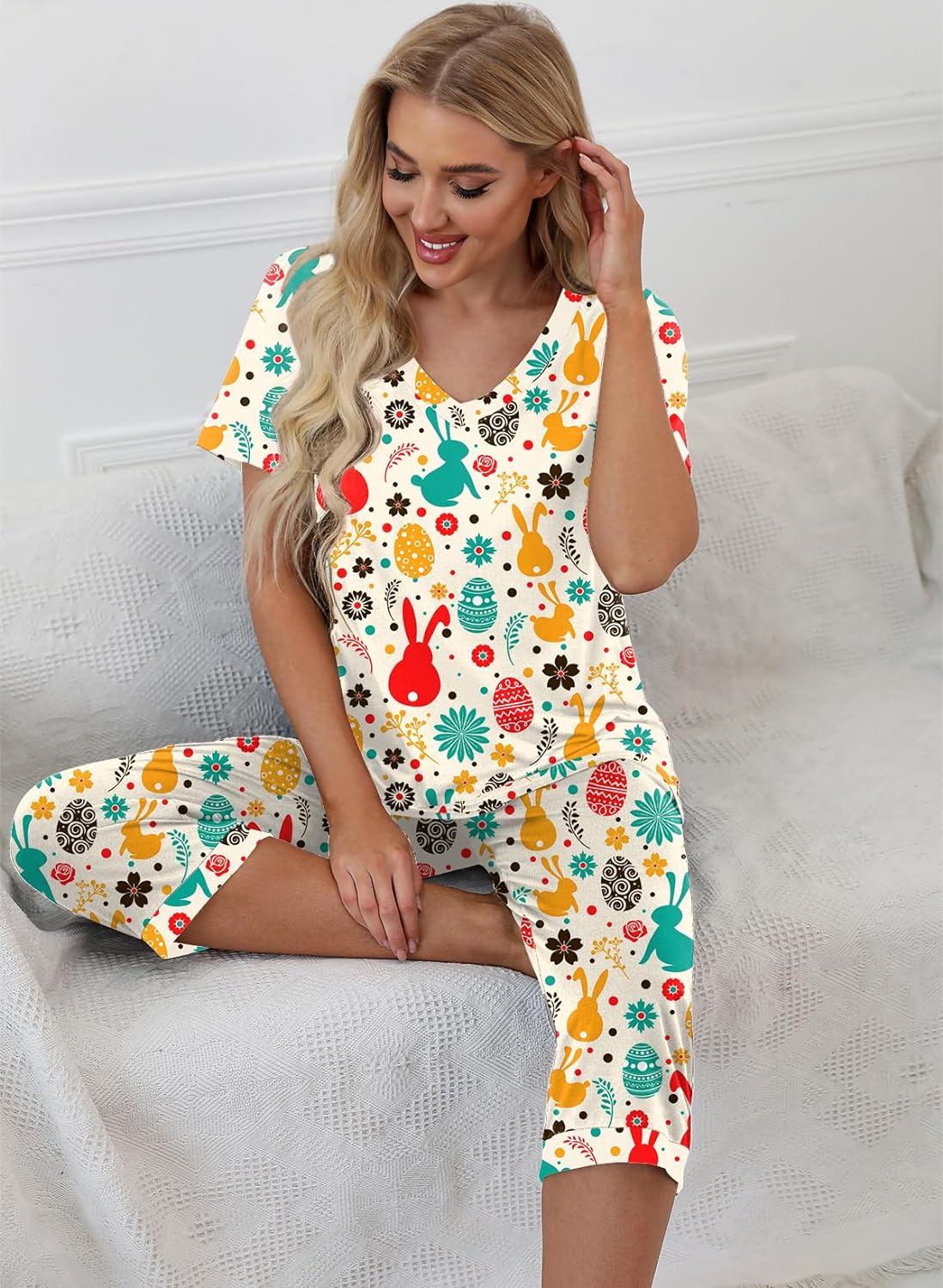Printed Sleepwear Pajama Set-Original Pajamas