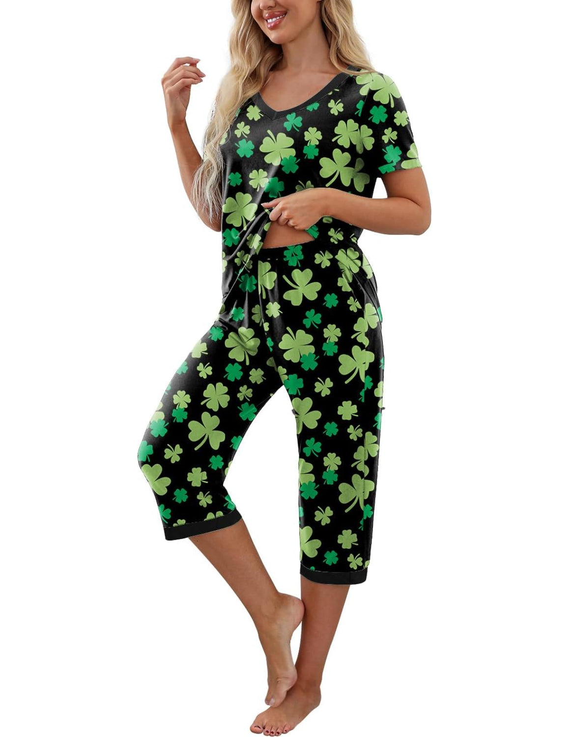Printed Sleepwear Pajama Set-Original Pajamas
