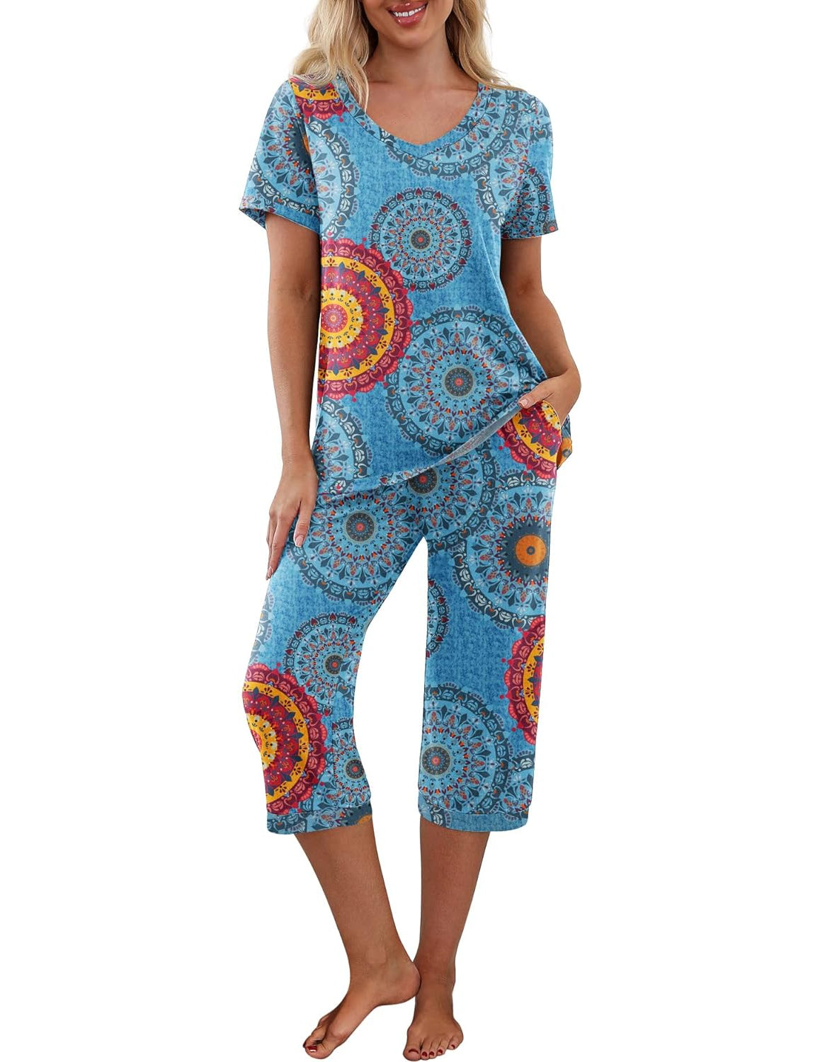 Printed Sleepwear Pajama Set-Original Pajamas