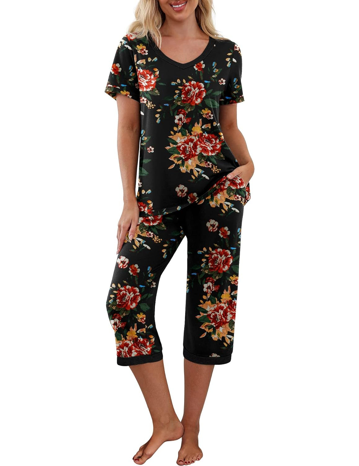 Printed Sleepwear Pajama Set-Original PajamasPrinted Sleepwear Pajama Set - Image 43