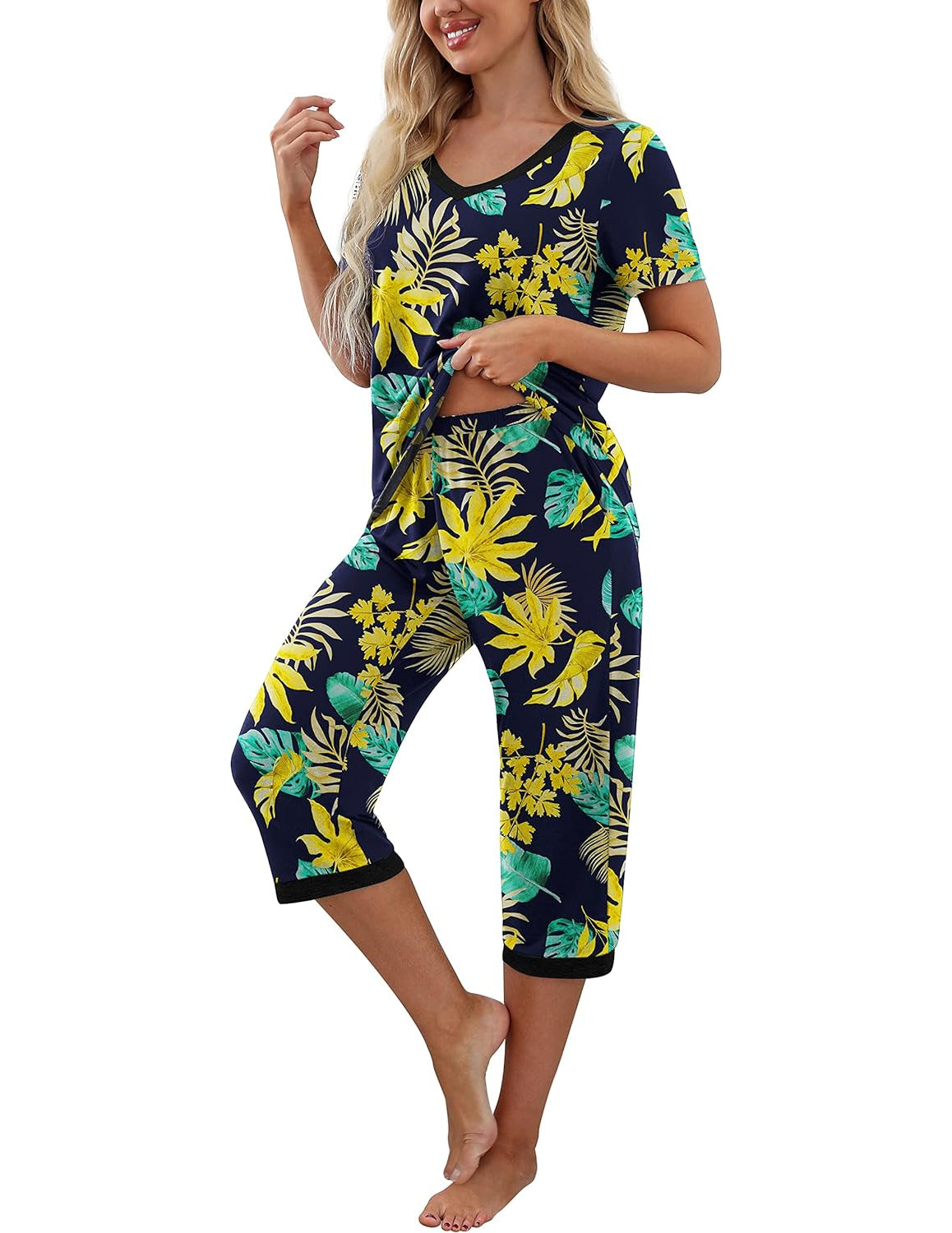 Printed Sleepwear Pajama Set-Original PajamasPrinted Sleepwear Pajama Set - Image 13