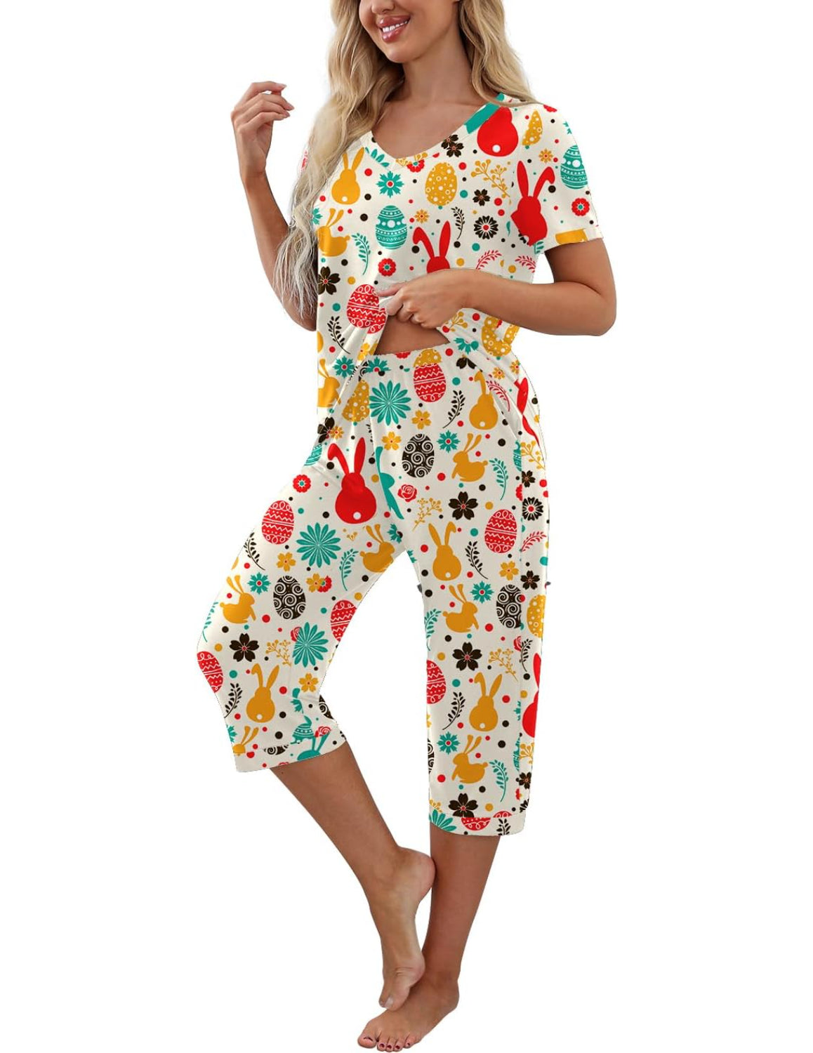 Printed Sleepwear Pajama Set-Original Pajamas