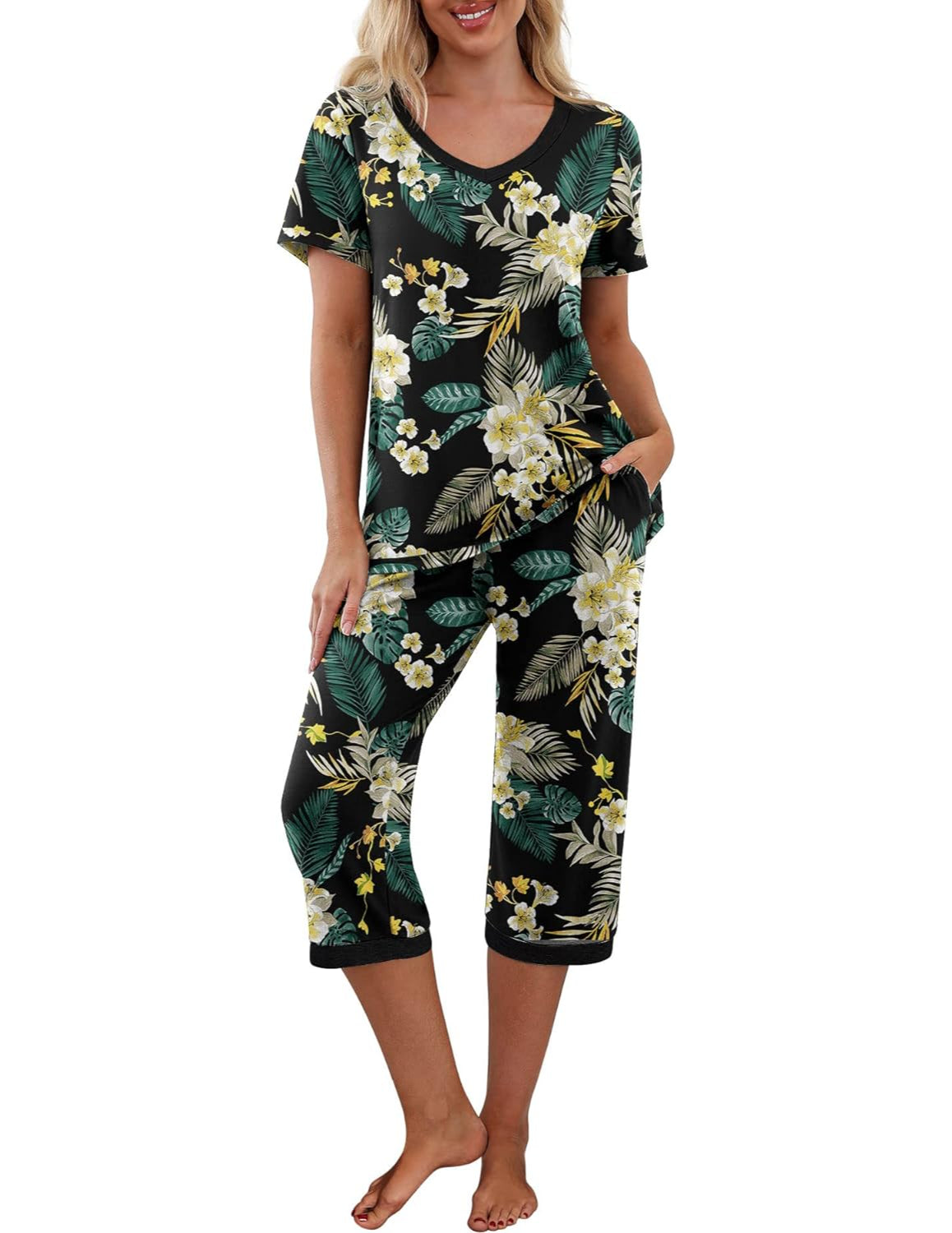 Printed Sleepwear Pajama Set-Original PajamasPrinted Sleepwear Pajama Set - Image 38