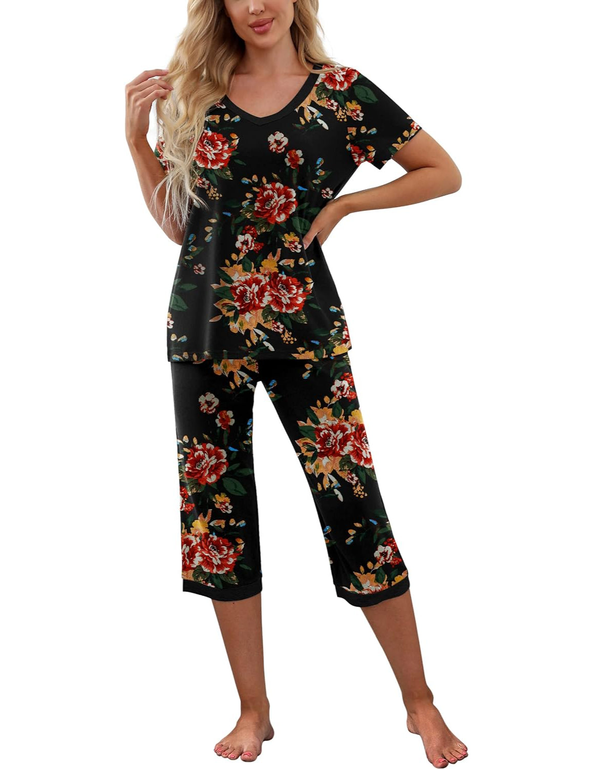 Printed Sleepwear Pajama Set-Original Pajamas