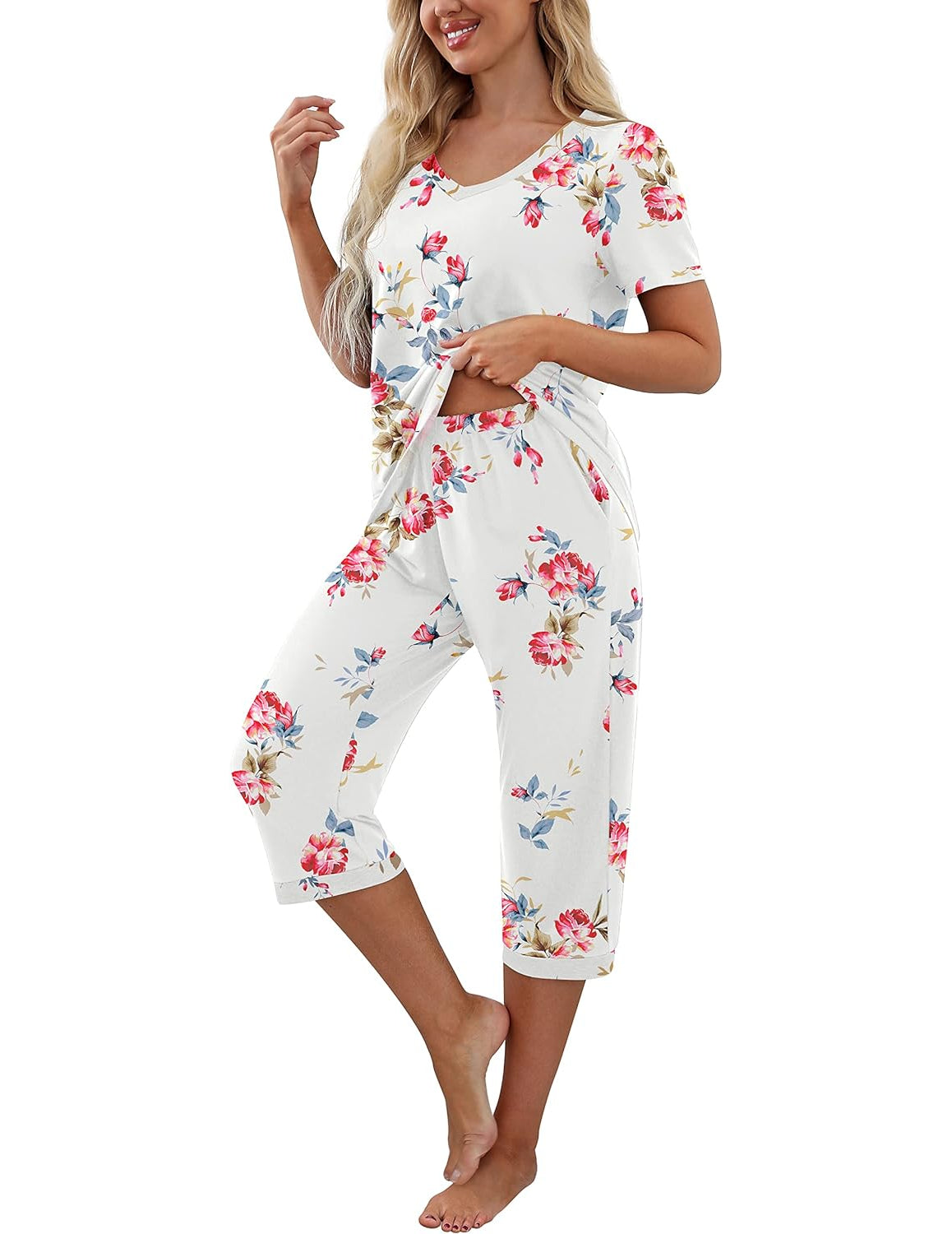 Printed Sleepwear Pajama Set-Original Pajamas