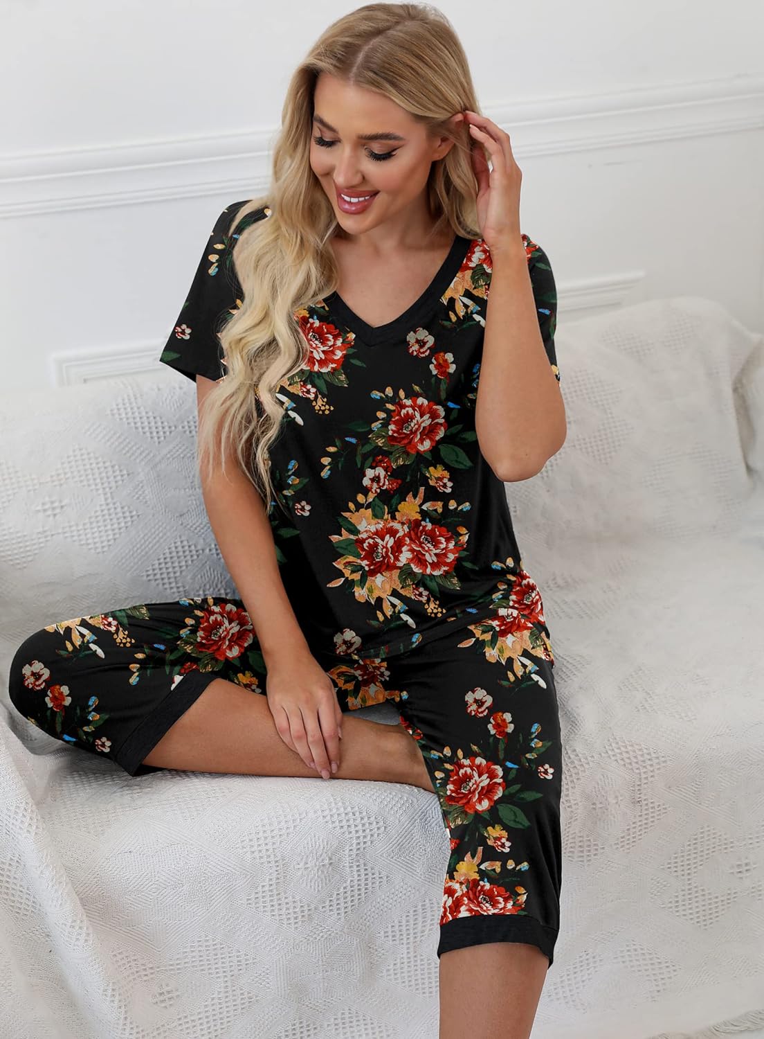 Printed Sleepwear Pajama Set-Original Pajamas