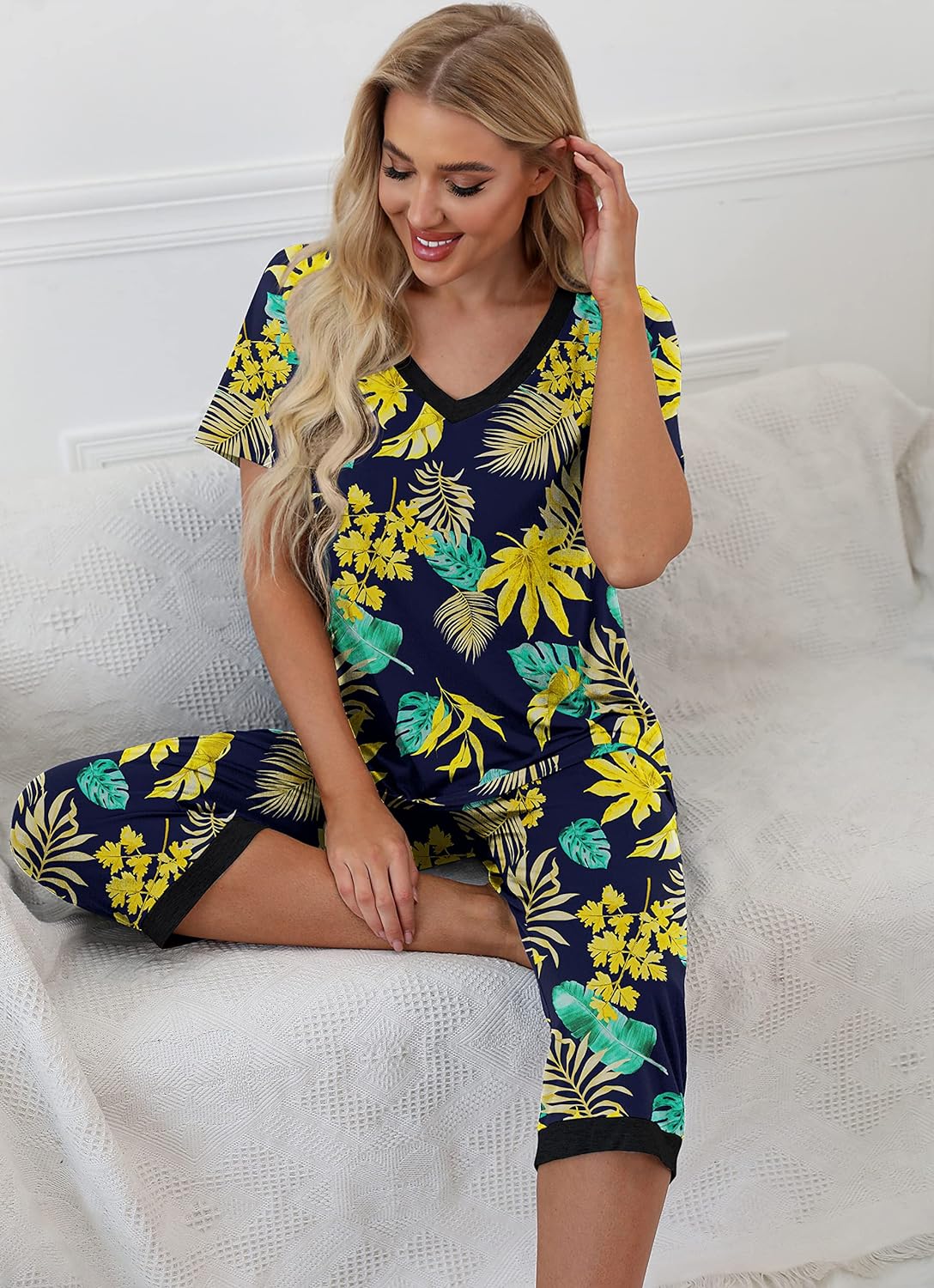 Printed Sleepwear Pajama Set-Original Pajamas