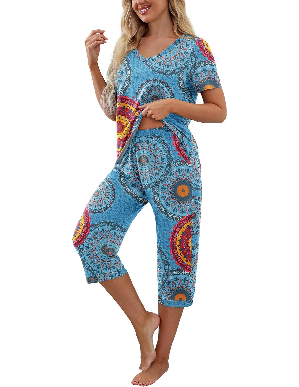 Printed Sleepwear Pajama Set-Original Pajamas