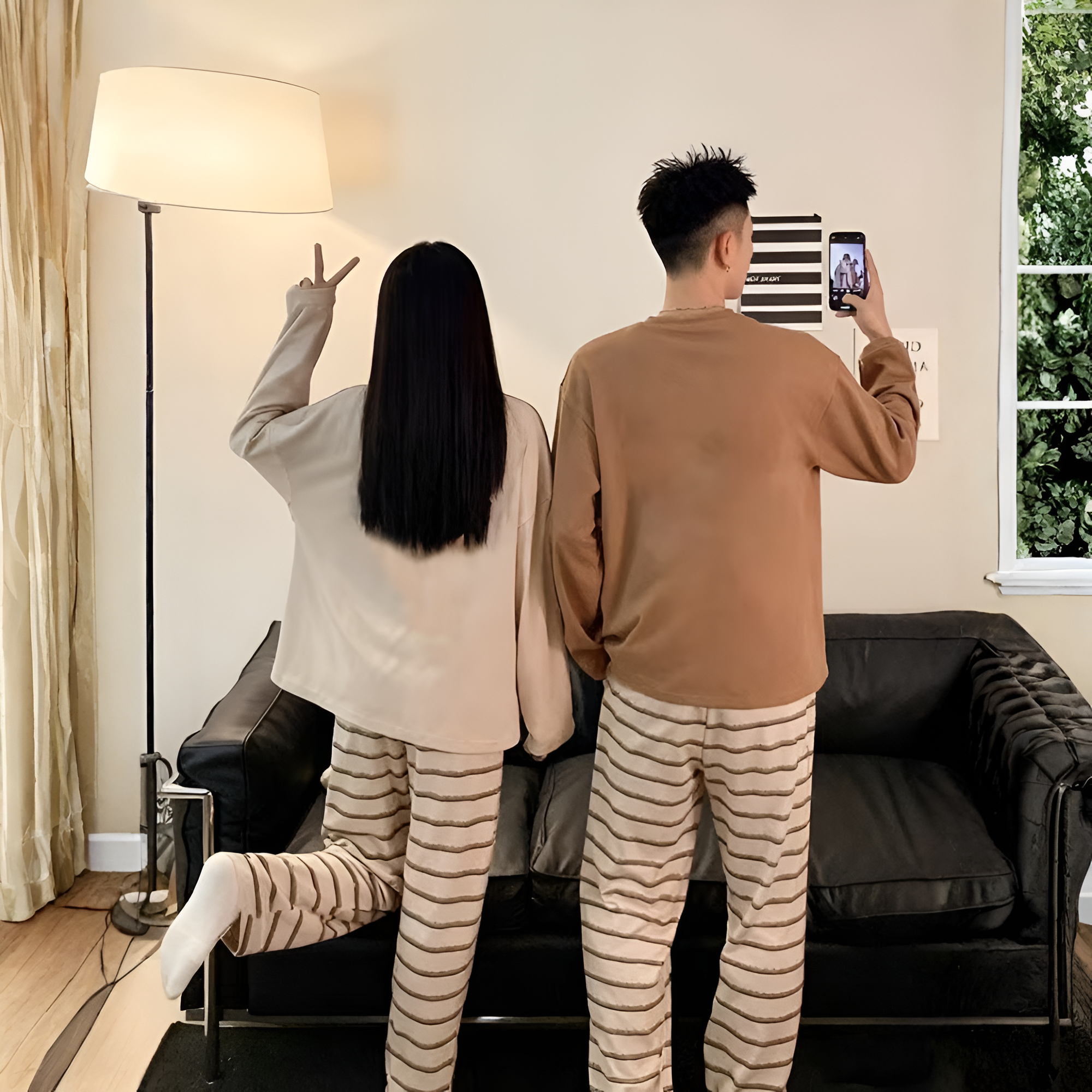Matching Character Image Loungewear Pants Set