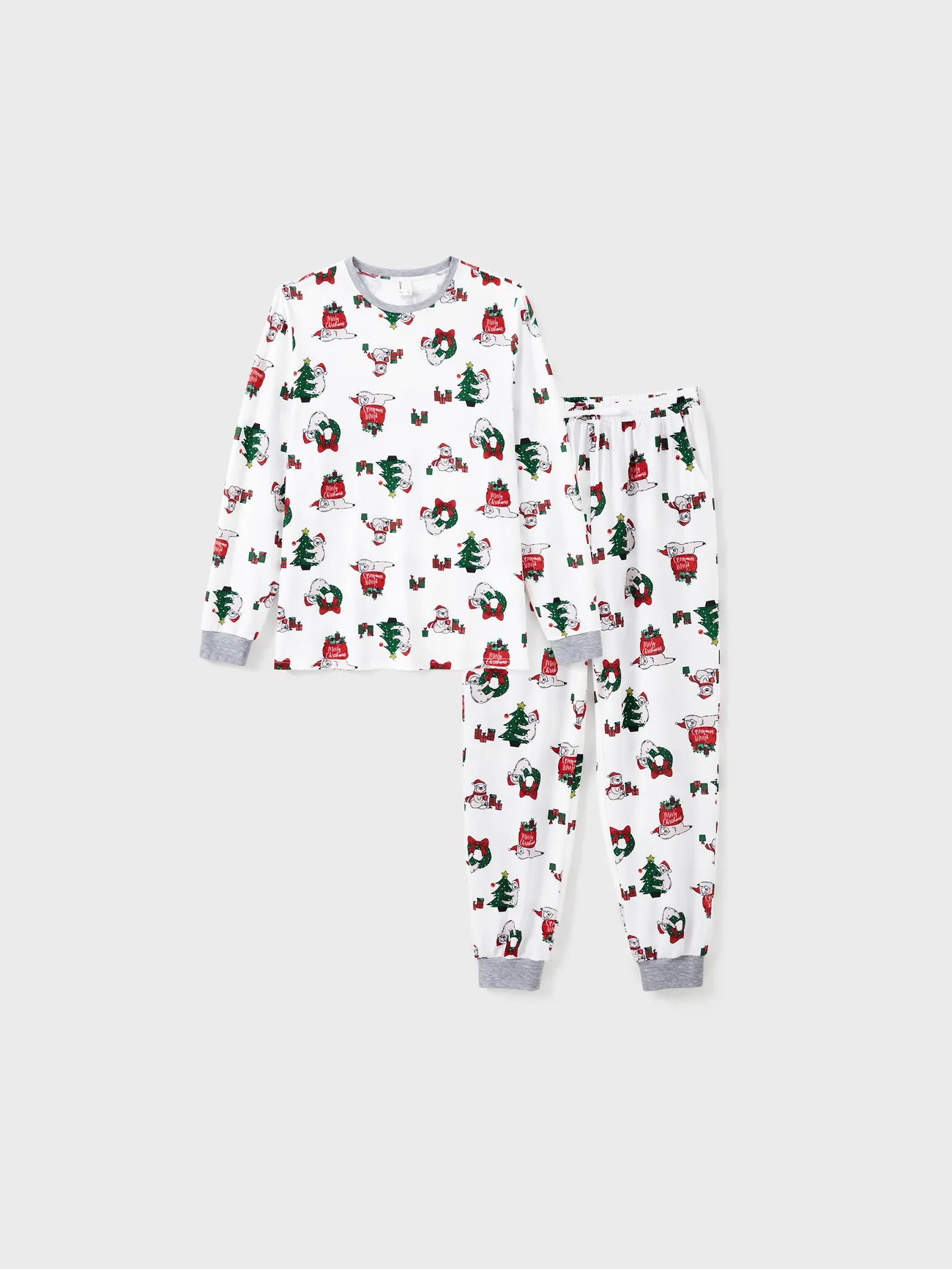 Sloths Pattern Long Sleeves Family Matching Pajama Set-Original Pajamas