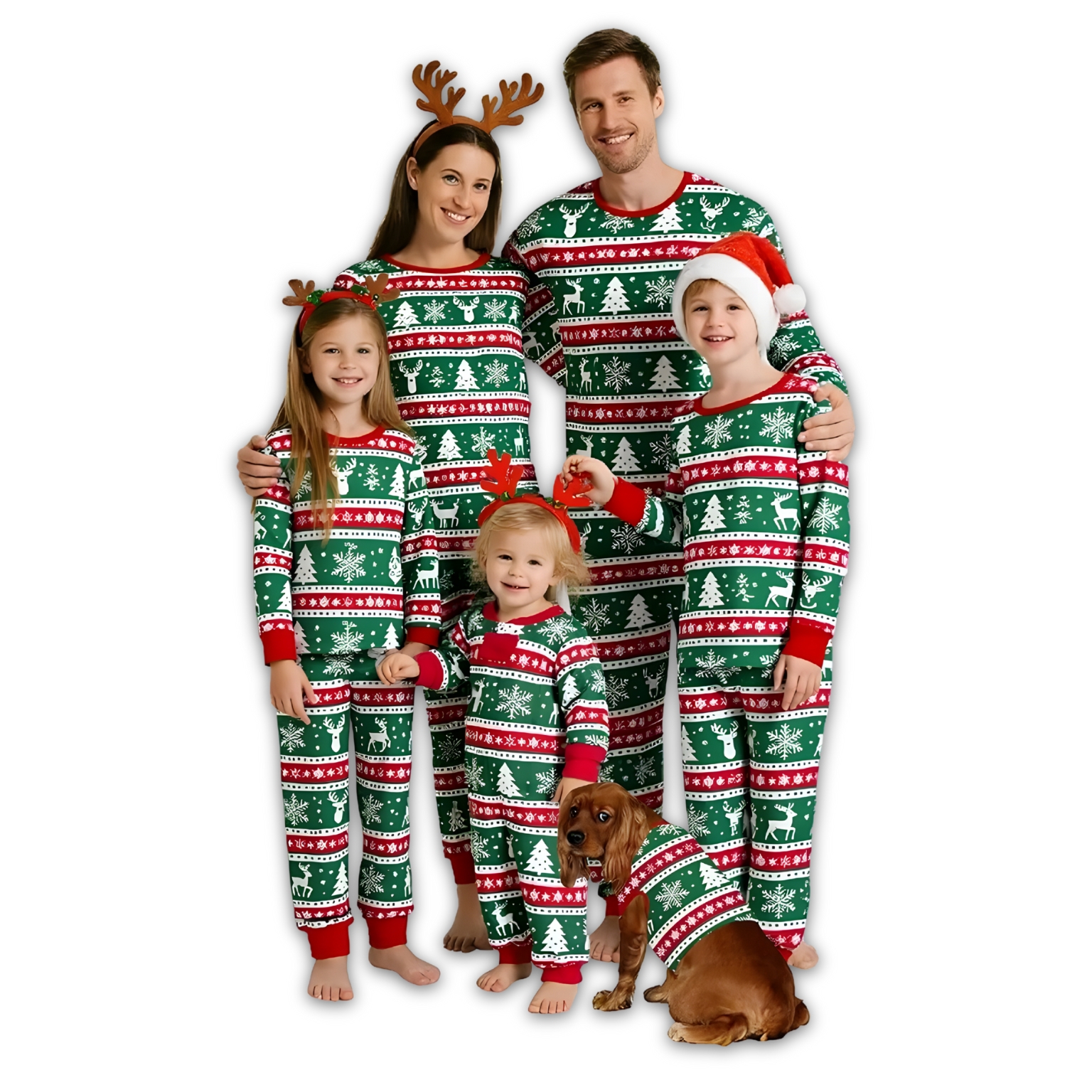 Snowflake Printed Cozy Family Matching Christmas Pajama Set