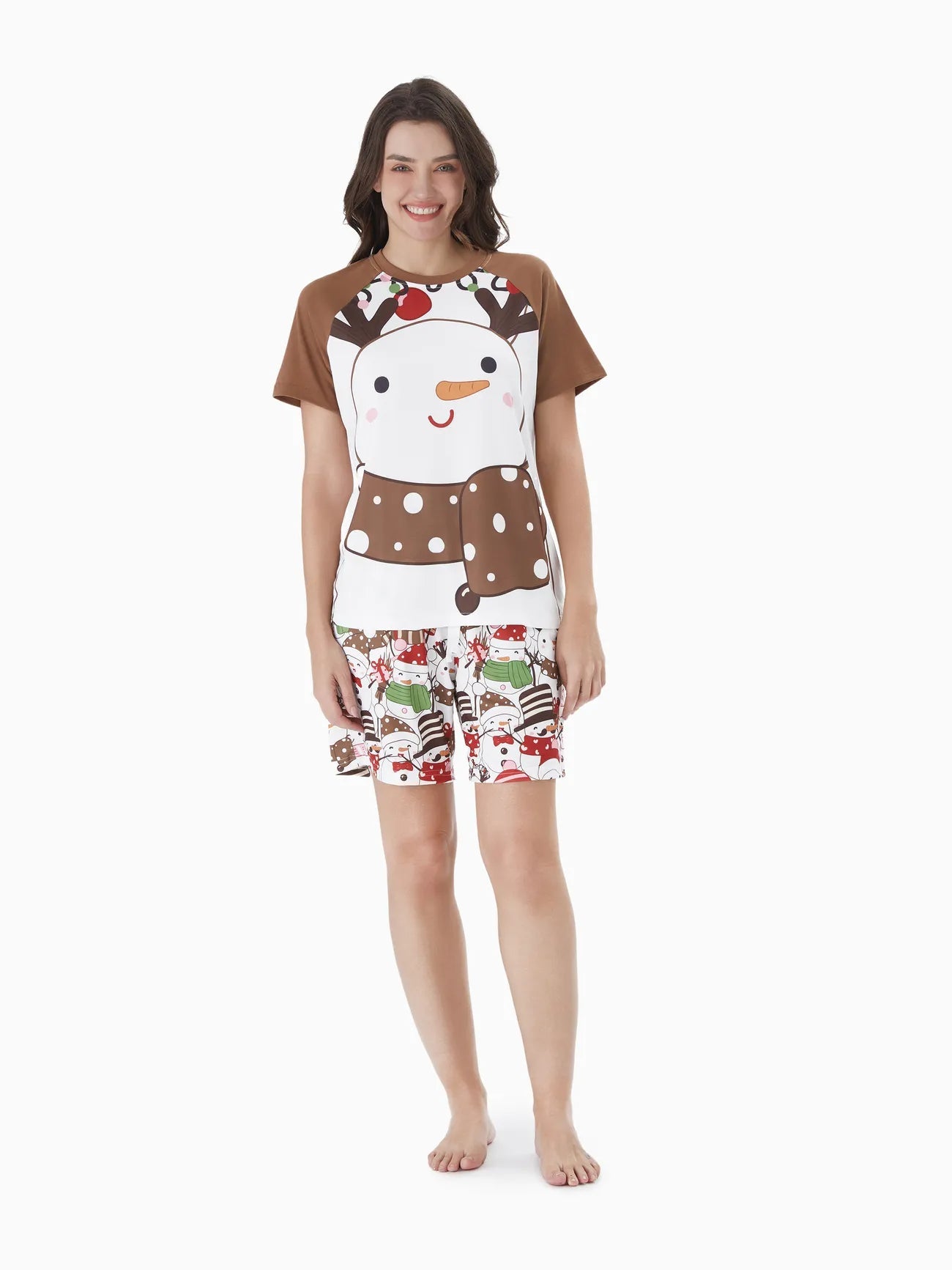 Snowman Printed Family Matching Pajama Set-Original Pajamas