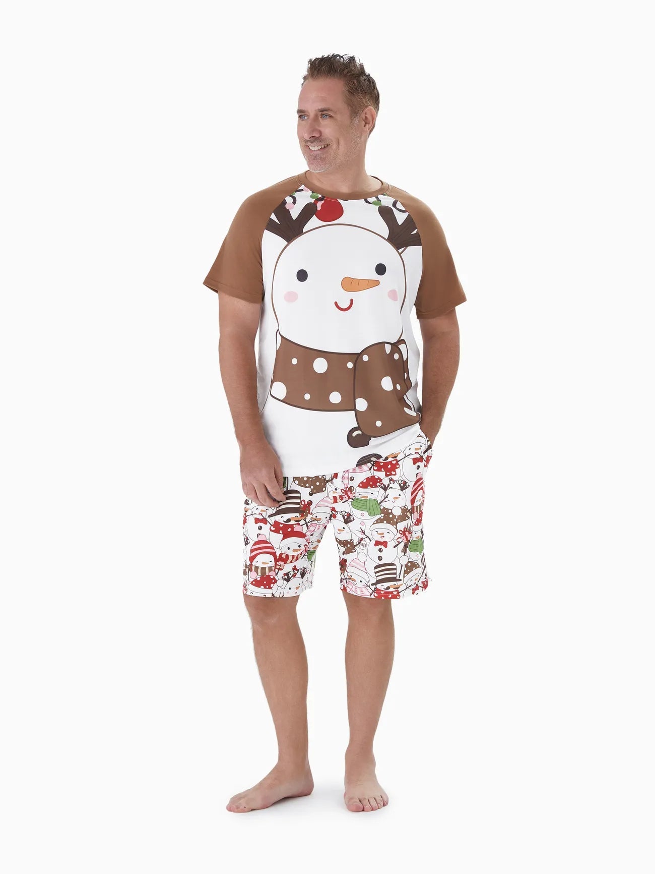 Snowman Printed Family Matching Pajama Set-Original Pajamas