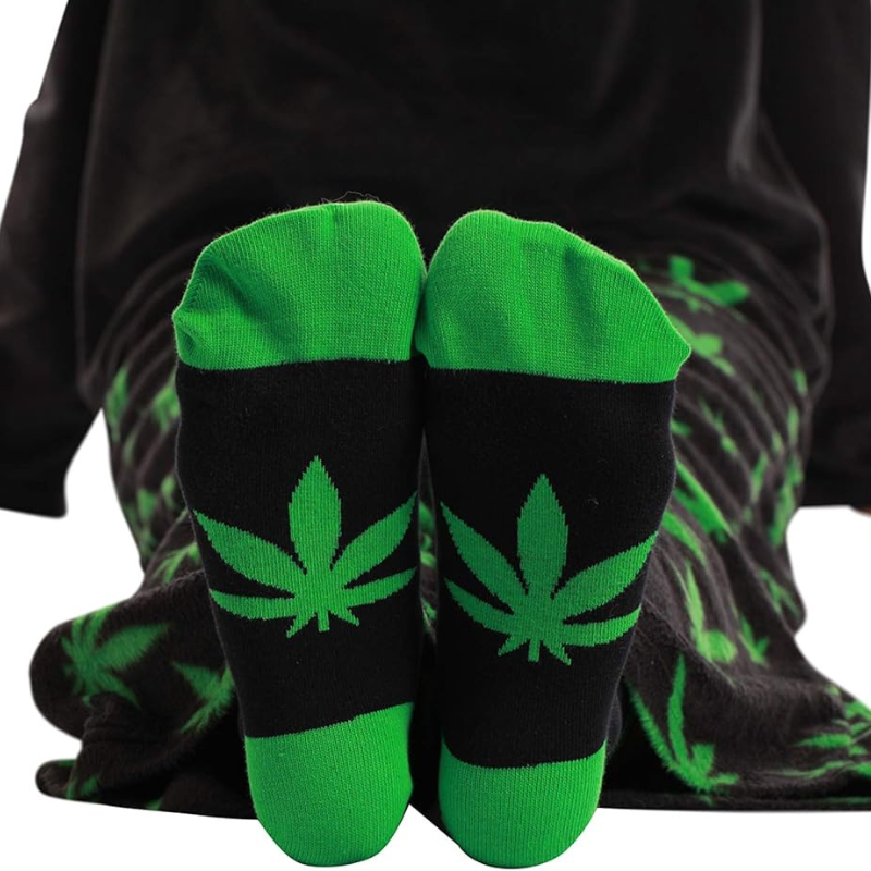 Printed Pajama Set With Matching Socks-Original Pajamas