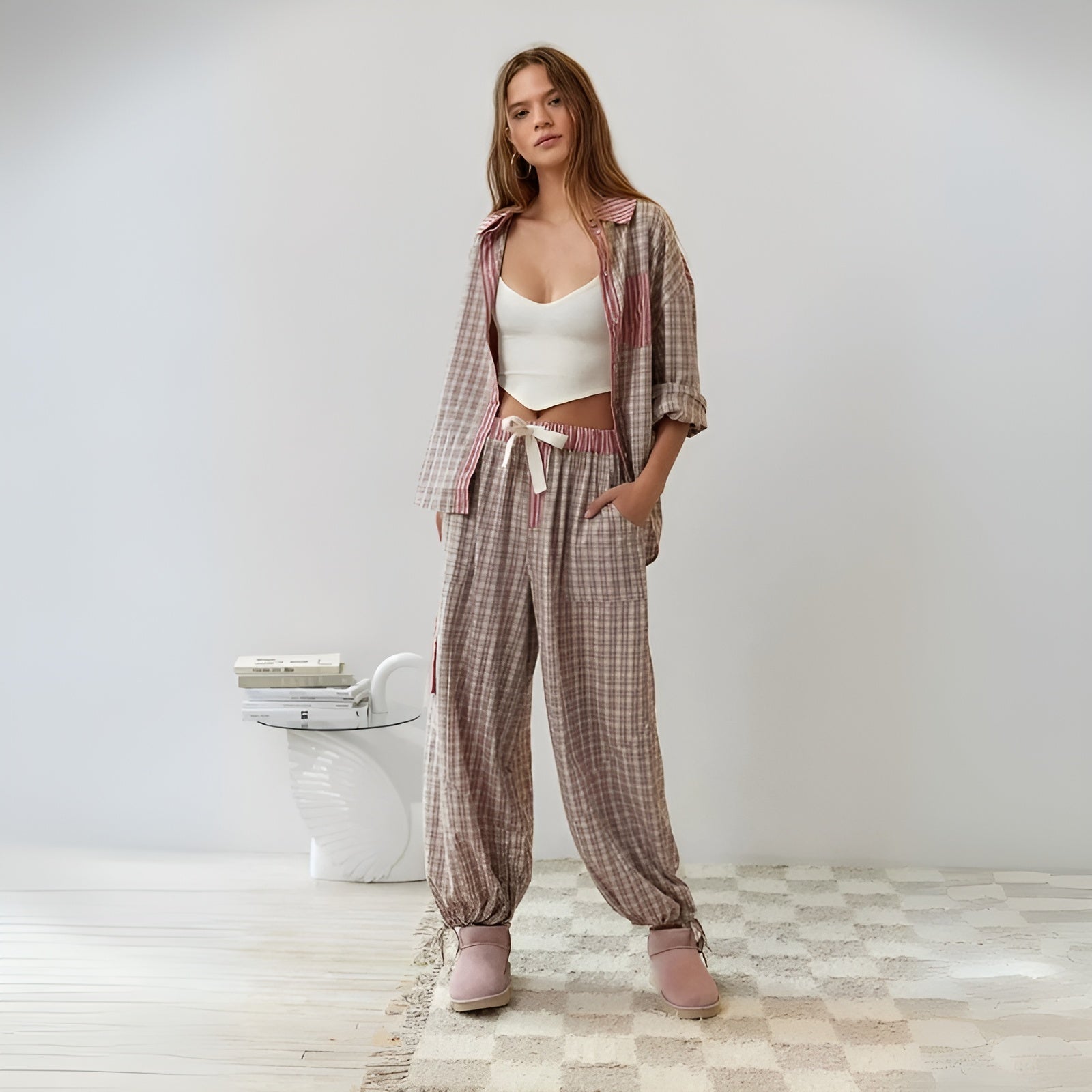 Soft Lounge Pajama Set For Comfort-Original Pajamas