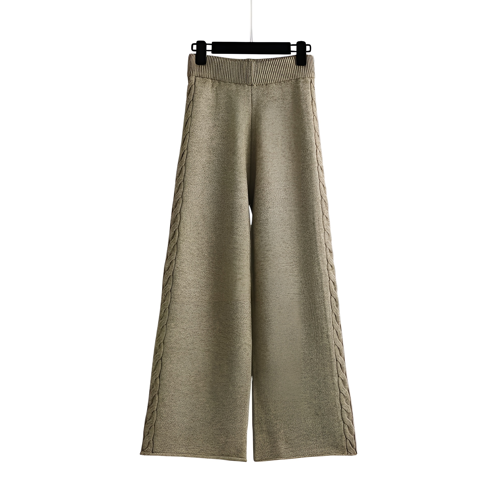 Textured V Shape Knit Lounge Set