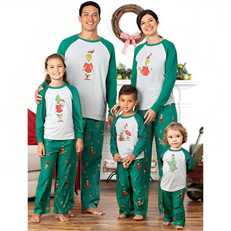 The Grinch Printed Matching Family Pajamas Sets-Original Pajamas