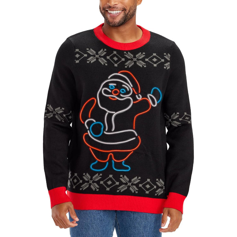 Illuminated Festive Holiday Sweater-Original Pajamas