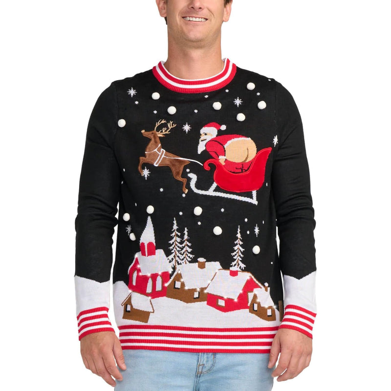 Illuminated Festive Holiday Sweater-Original Pajamas