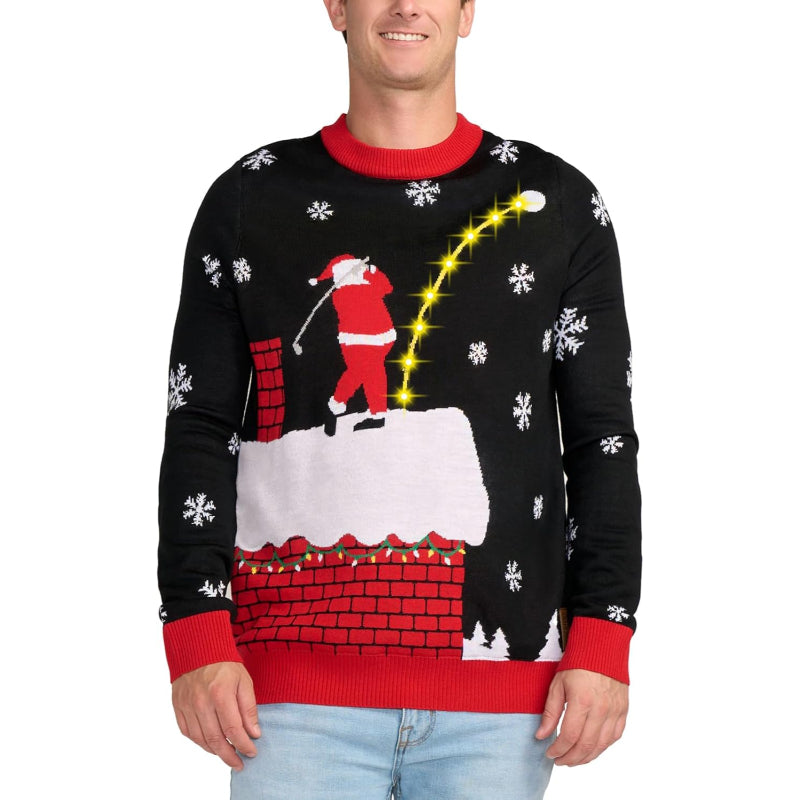 Illuminated Festive Holiday Sweater-Original Pajamas
