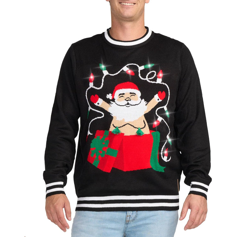 Illuminated Festive Holiday Sweater-Original Pajamas