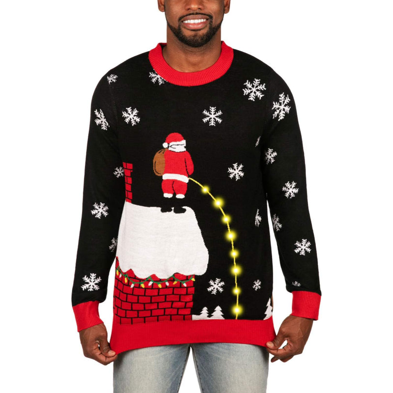 Illuminated Festive Holiday Sweater-Original Pajamas