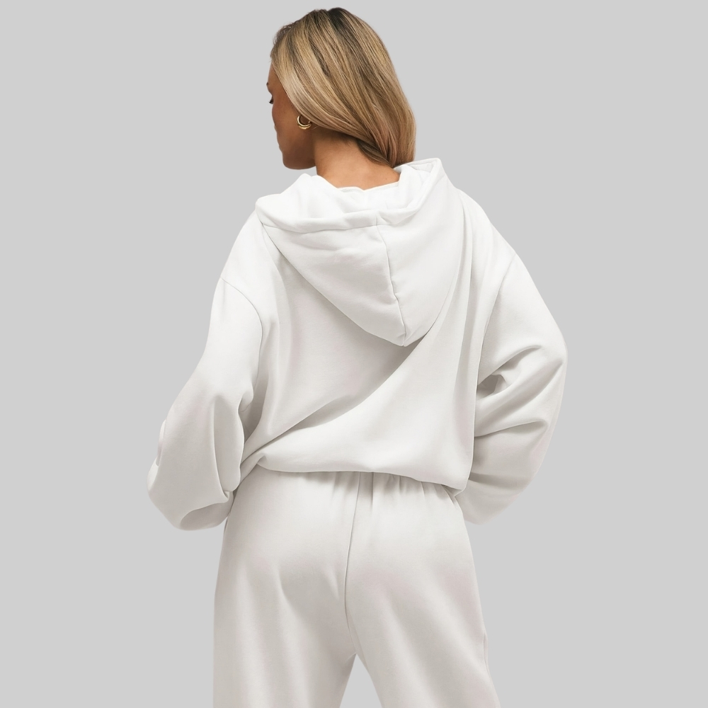 Two Piece Oversized Hoodie And Loose Fit Sweatpants Set With Pockets For Women