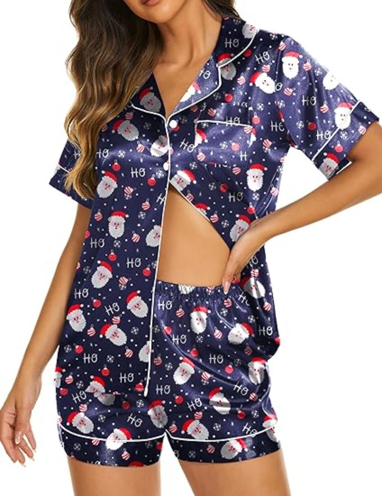 Two Piece Christmas Themed Loungewear Set-Original Pajamas