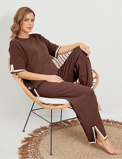 Two Piece Pullover Tops And Pants Set-Original Pajamas