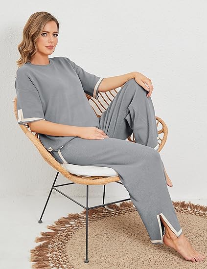 Two Piece Pullover Tops And Pants Set-Original Pajamas