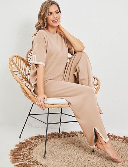 Two Piece Pullover Tops And Pants Set-Original Pajamas