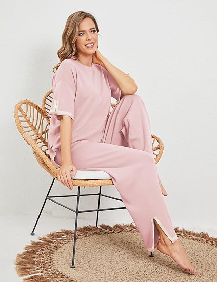 Two Piece Pullover Tops And Pants Set-Original Pajamas