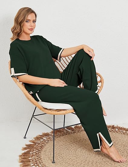 Two Piece Pullover Tops And Pants Set-Original Pajamas