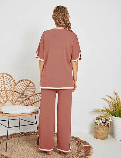 Two Piece Pullover Tops And Pants Set-Original Pajamas