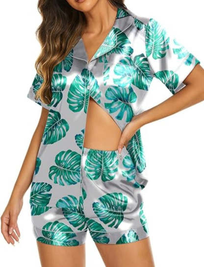 Two Piece Short Sleeve Loungewear Set-Original Pajamas