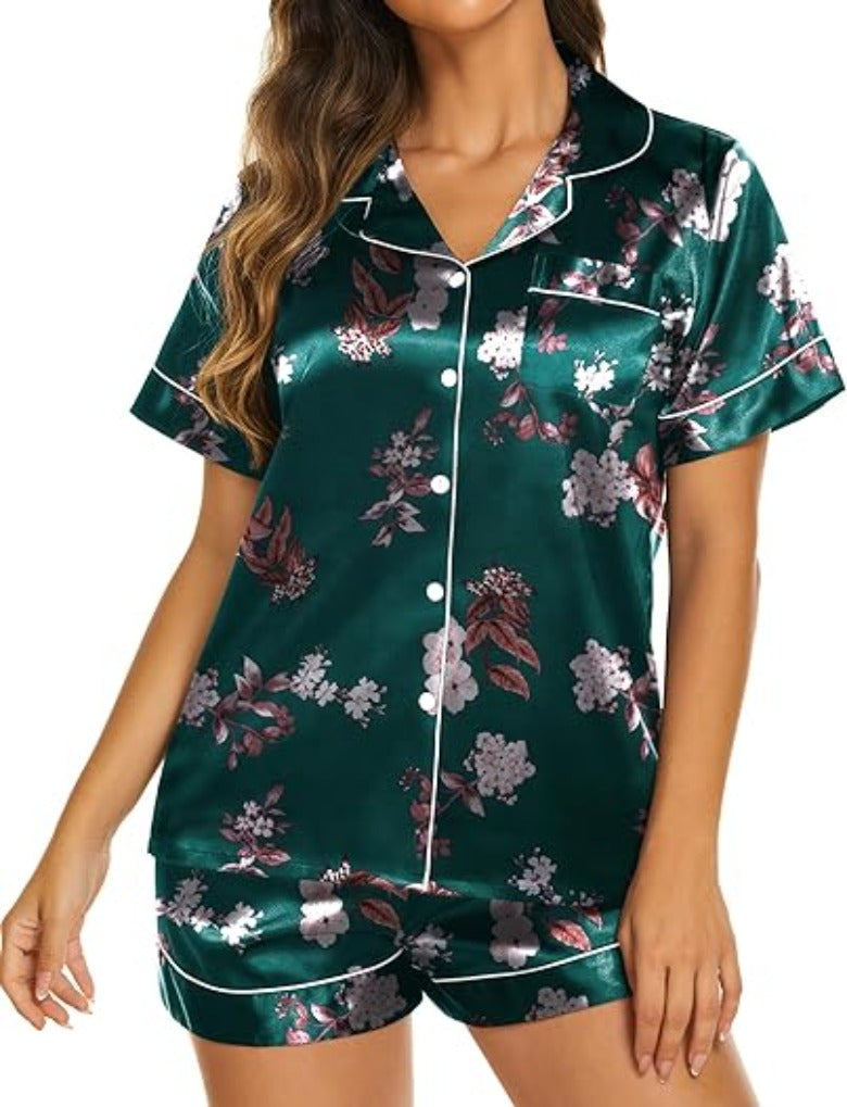 Two Piece Short Sleeve Loungewear Set-Original Pajamas