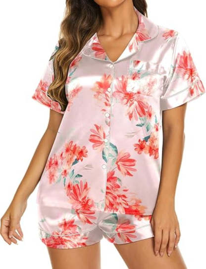 Two Piece Short Sleeve Loungewear Set-Original Pajamas