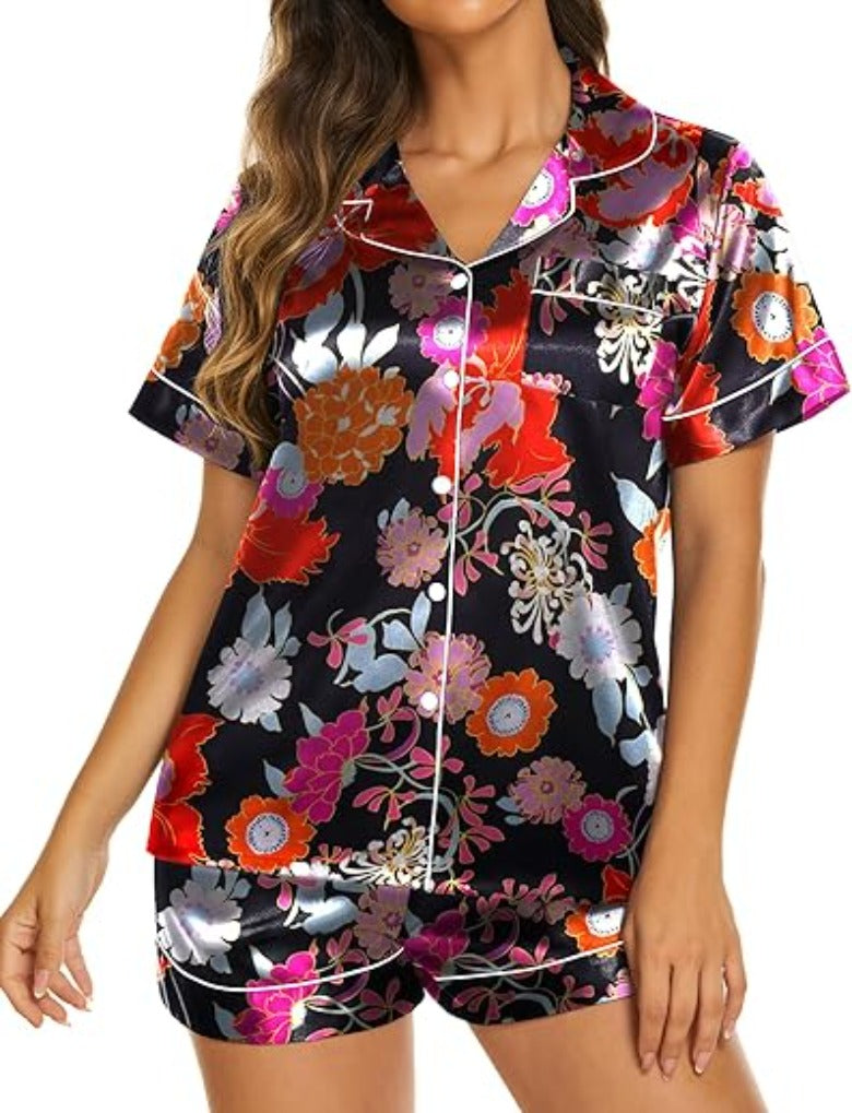 Two Piece Short Sleeve Loungewear Set-Original Pajamas