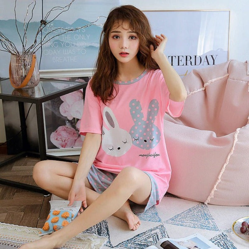 Short Sleeve Comfortable Pajamas Set-Original Pajamas
