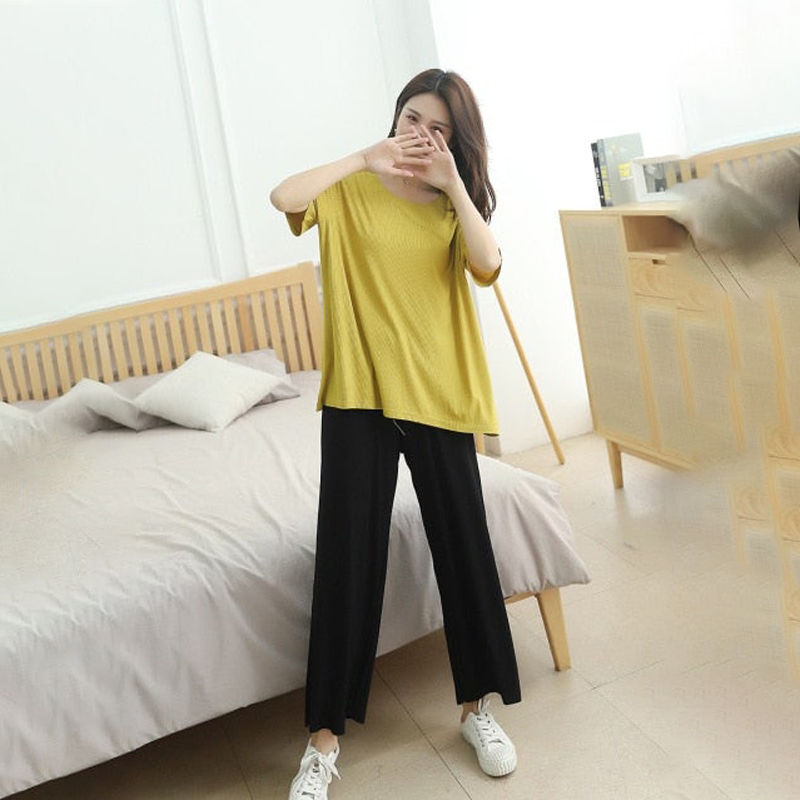 The Ribbed Solid Original Pajamas-Original PajamasThe Ribbed Solid Original Pajamas - Image 2