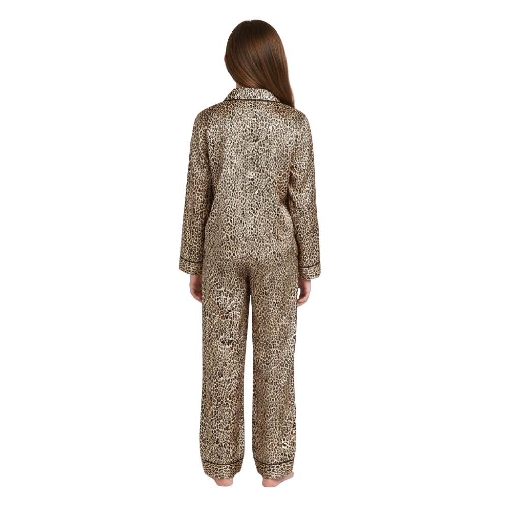 Satin Sleepwear Set For Women With Long Shirt And Drawstring Pants