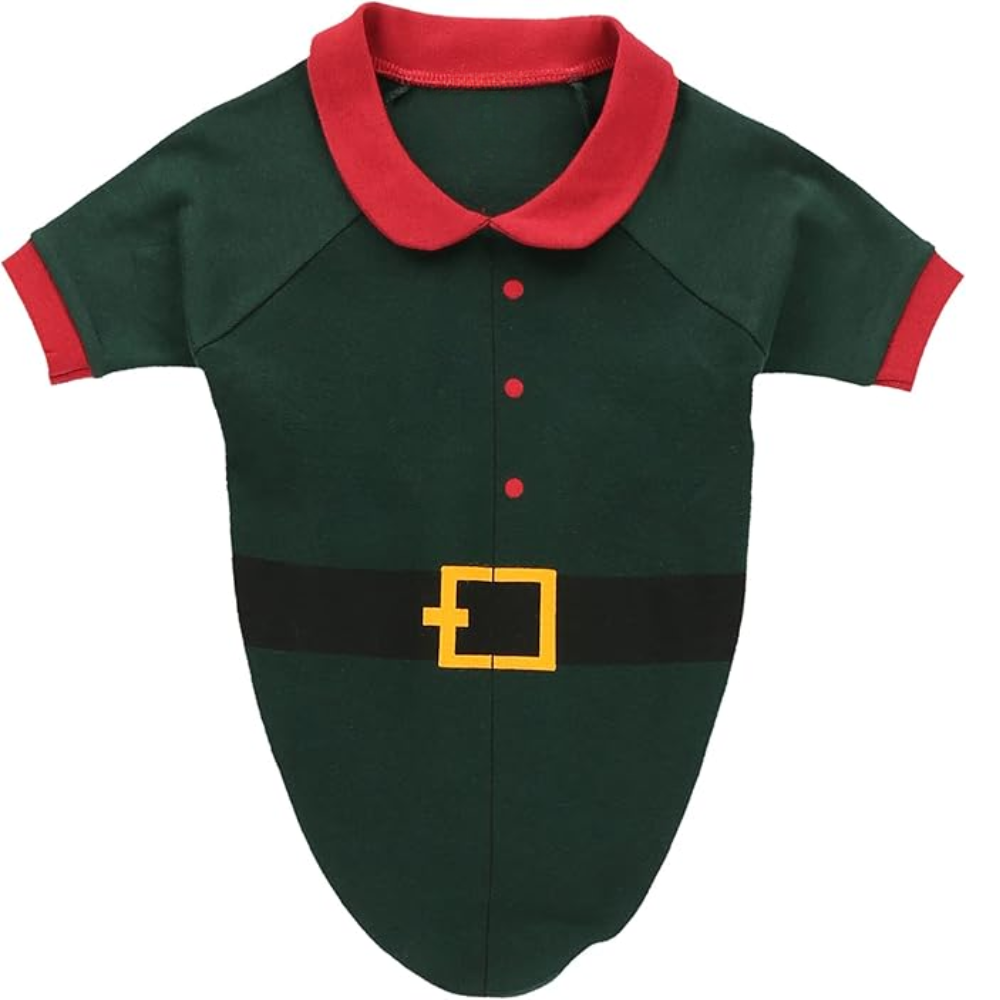 Elf Matching Family Christmas Pajamas Tees and Pants Set