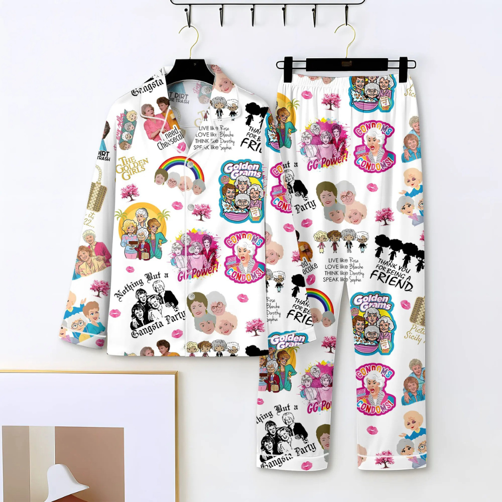 Printed Top And Pants Sleepwear Pajama Set For Women