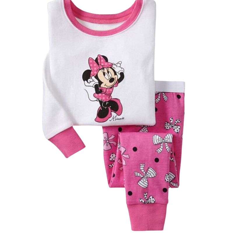 Mickey Minnie Mouse Cosplay Pajama Set For Kids