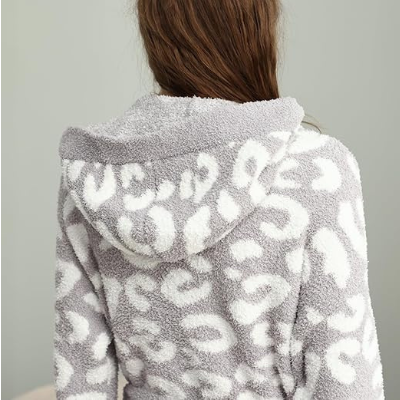 Ultra Soft Robe With Pockets Spa Bathrobe Loungewear For Women