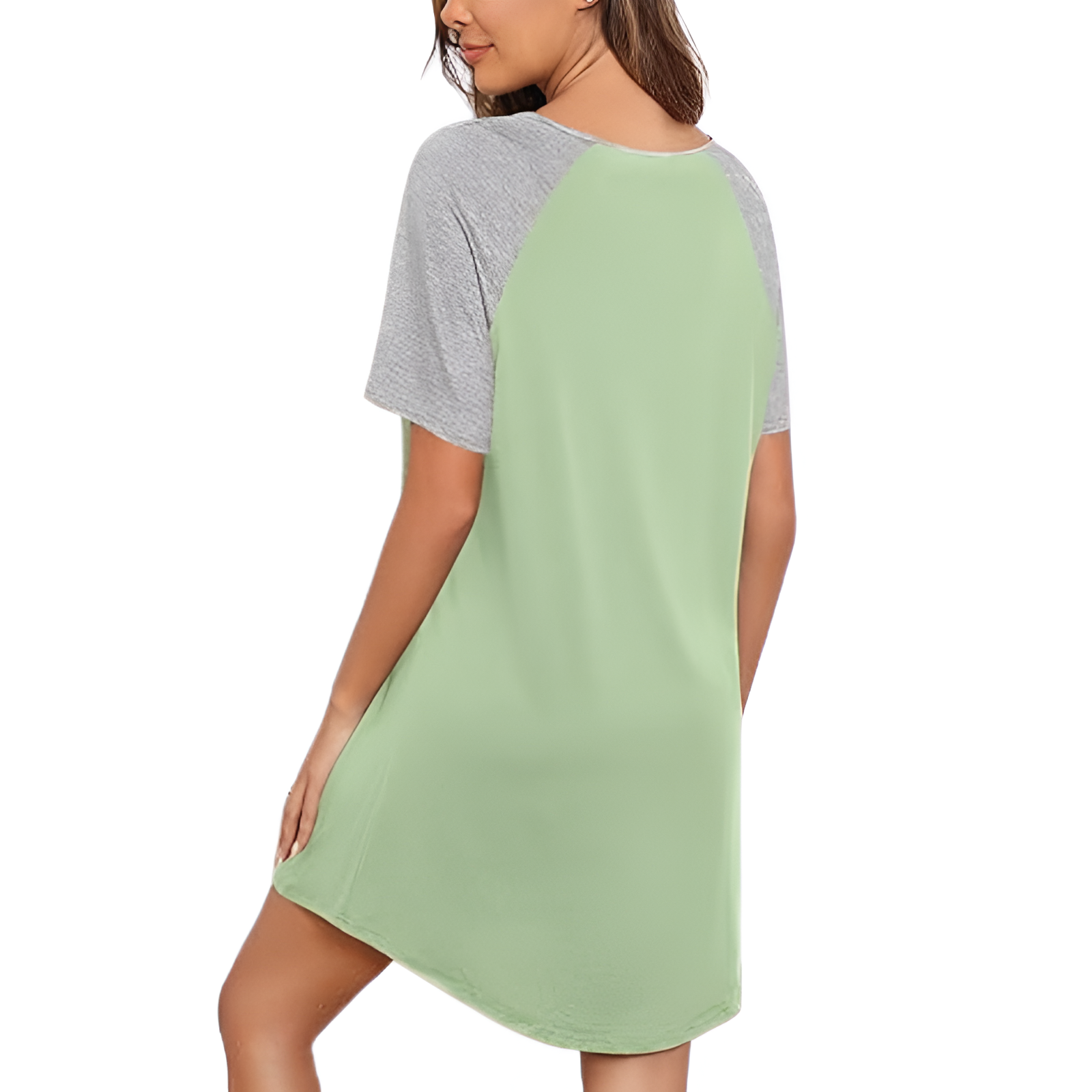 Pullover Nightgown For Women With Short Sleeves