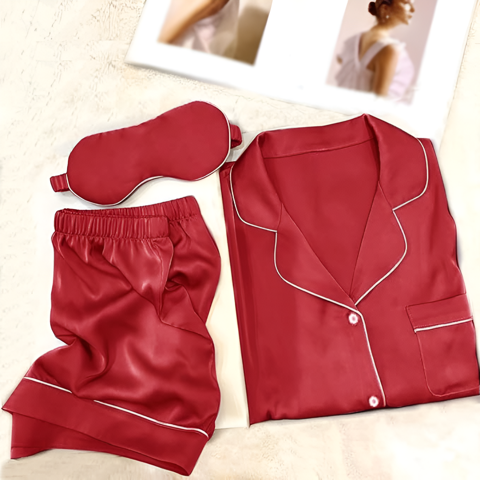 Silky Bridesmaids Pajamas Set For Women