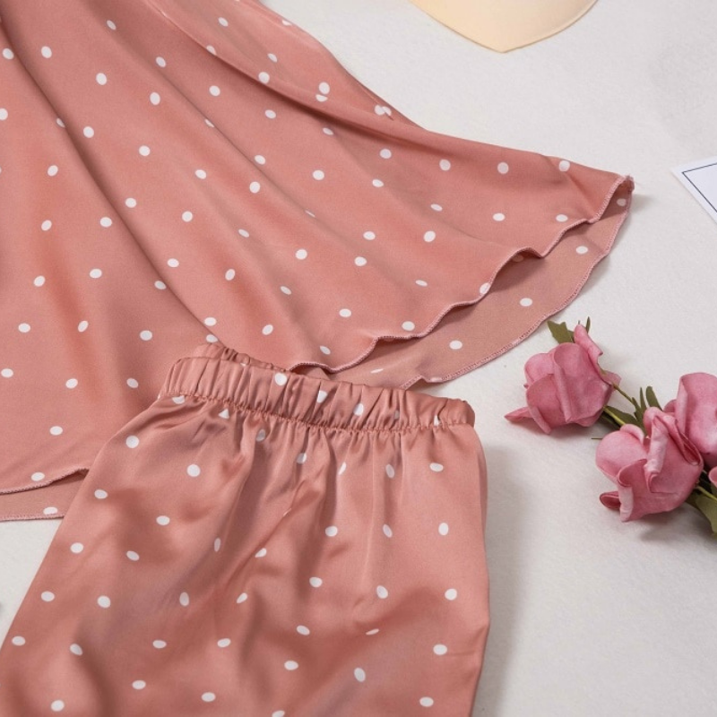 The Pink Polka Dot Three Piece Original Pajamas-Original Pajamas