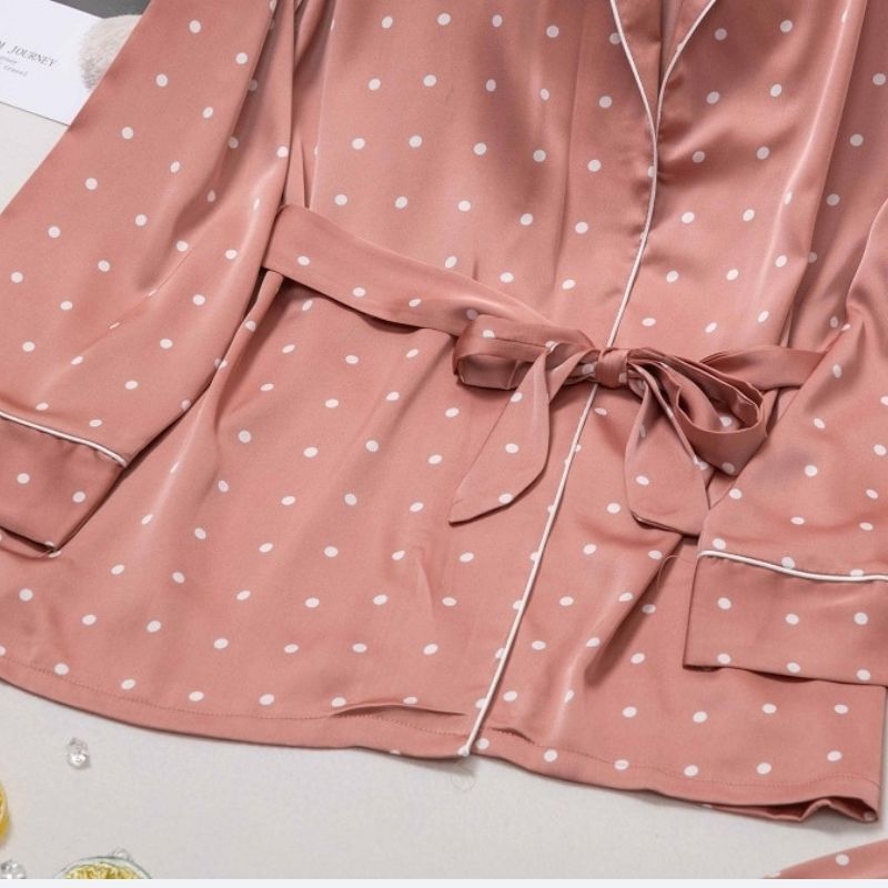 The Pink Polka Dot Three Piece Original Pajamas-Original Pajamas