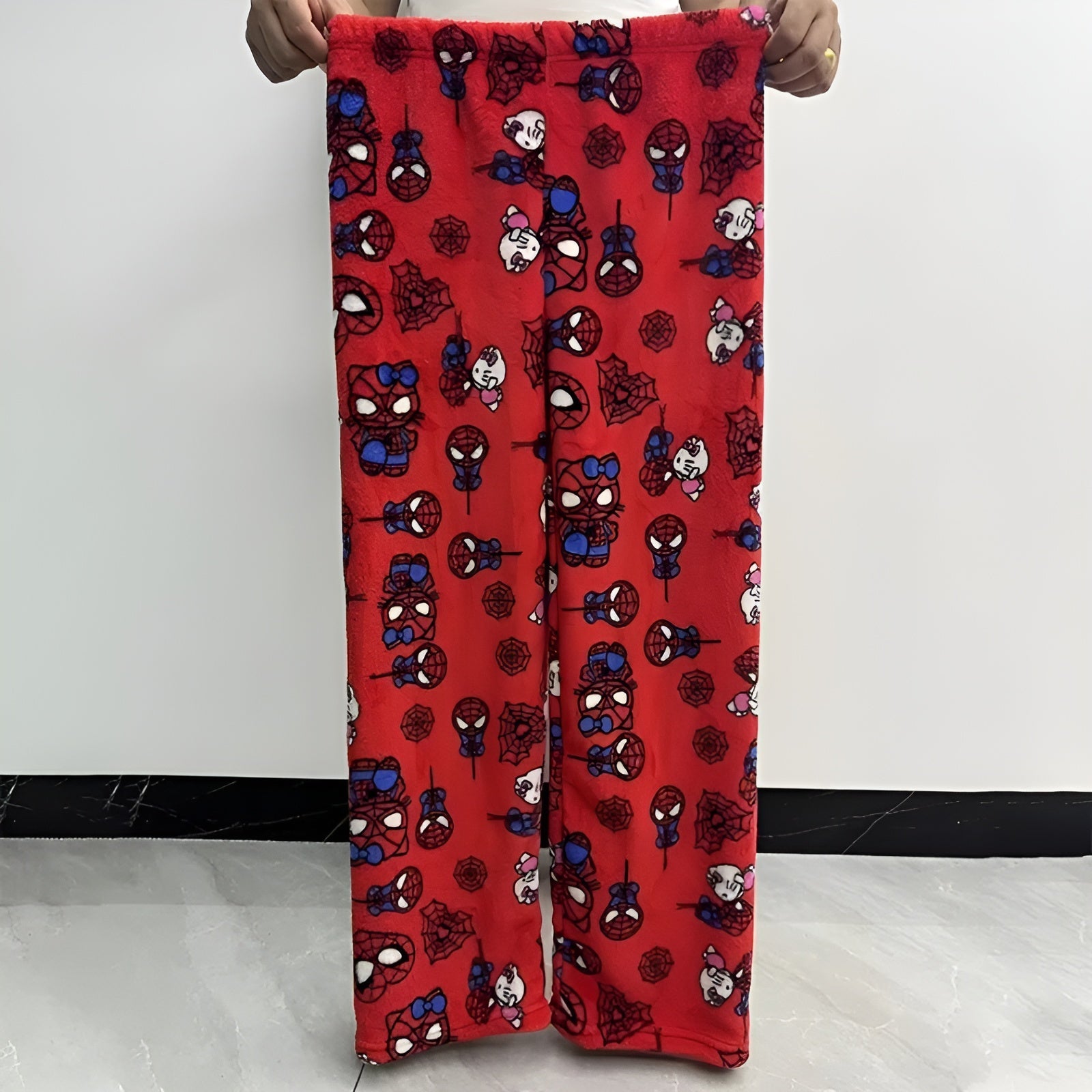 Velvet Lounge Pajama Pants With Stretchable Waistband-Original Pajamas